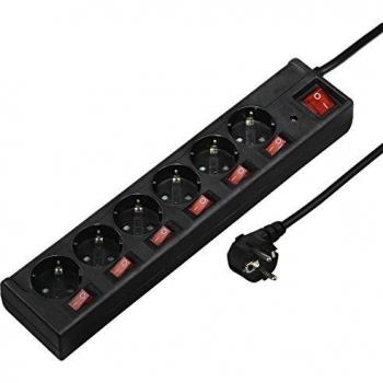 Hama 121946 Regleta, Negro
