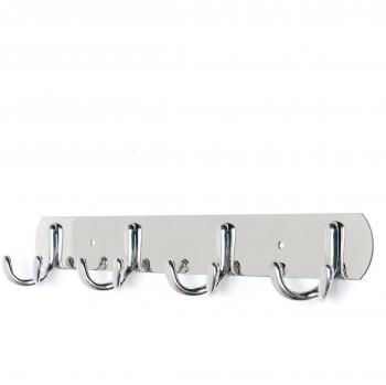 Zedtom Perchero de pared con ganchos de acero inoxidable, ideal para ropa o toallas, 1 unidad