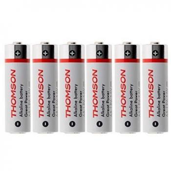Pack de 6 pilas alcalinas AA LR06 1,5 V - Thomson