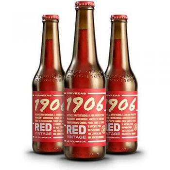 Cerveza 1906 Red Vintage Cerveza - Pack de 24 botellas x 330 ml - Total: 7.92 L