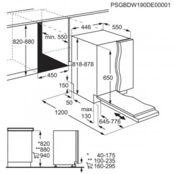 Lavavajillas integrado Electrolux EEA12100L