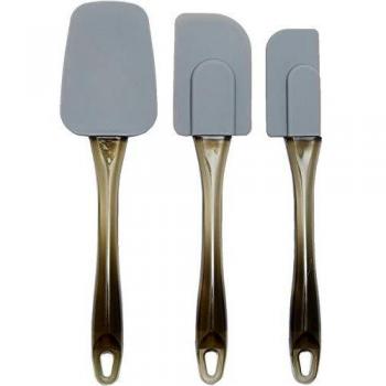 Amazon Basics - Espátulas de silicona - Set de 3 piezas