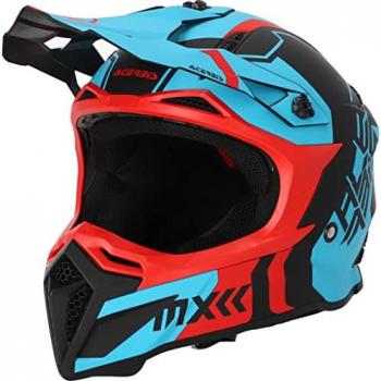 Acerbis Casco de Cross Profile 5 Rojo-Azul, Adultos Unisex, Talla L (59/60)