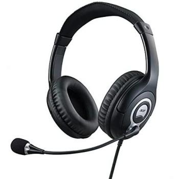Auriculares Diadema Acer Over-Ear Alámbricos OV-T690, 20Hz-20kHz, 94 dB/mW, Cable de 2.4 m, Negro y Gris