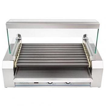 Máquina profesional de hot dogs de teflón para 16 salchichas 1800 W