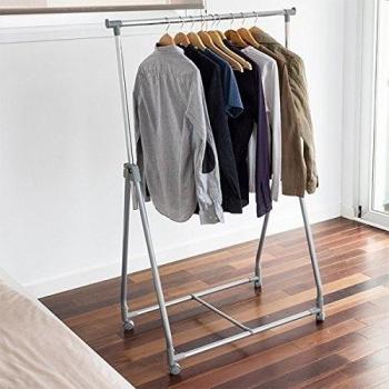 Perchero Plegable Móvil para Ropa