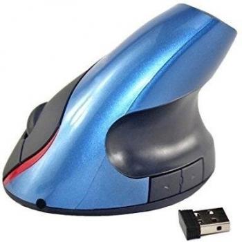 QQPOW - 2.4G Inalámbrico Ratón óptico Forma vertical | Diseño ergonómico - Prevención de codo de tenista/enfermedad del ratón