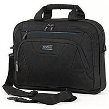 American Tourister At Work - Maletín Funda para portátil 15.6 pulgadas, 39.6 cm, Poliéster, Negro