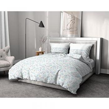 Juego de funda nórdica HOME LINGE PASSION Azul 220 x 240 cm, 3 Piezas, 100% Algodón, 57 Hilos