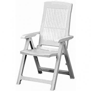 Sillón Resina 5 Posiciones Blanco Tampa