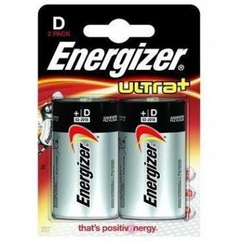 Energizer 632911 - Blister de 2 pilas alcalinas Ultra Plus LR20 D