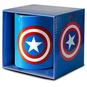 Logoshirt Captain America Taza de Cafe - Marvel Comics Taza - Diseño Original con Licencia