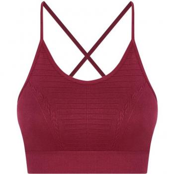 Top de yoga sin costuras Saura Beet para mujer