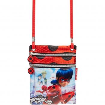 Karactermania Ladybug Marinette Bolso Bandolera, 17 cm, Rojo