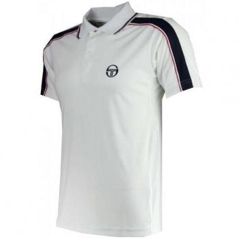 Sergio Tacchini Set Polo TCP - Polo para hombre, color blanco, talla M