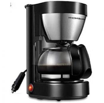 Cafetera de Goteo Thomson 12V - 0.65L - 4/6 Tazas - 170W - Acero Inoxidable - Mantenimiento Automático del Calor