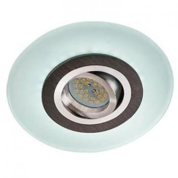 Aro Empotrable LED Iceberg Redondo 2,4W 6000K IP20 Cristal Extraclaro y Aluminio Negro