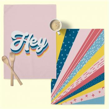 Happyfriday- Hey Paño de cocina 2 ud 70x50 cm