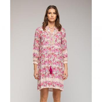 Vestido corto floral con detalles bordado Niza