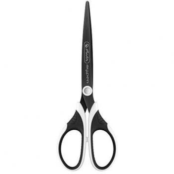 Tijeras Universales my.pen para Diestros, Corte Recto y Zig Zag, Negro y Blanco
