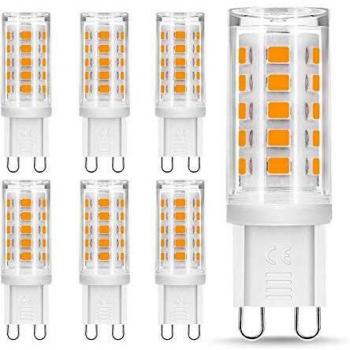 Bombilla LED G9 de 5W Equivalente a 40W Lampara Halógena, Blancas Cálidas