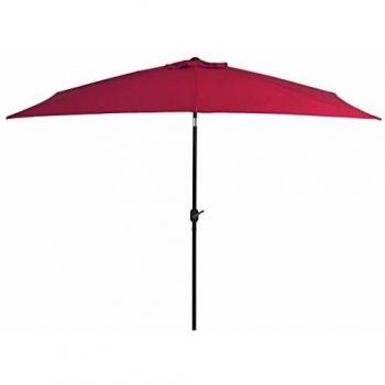 Bordeaux Red Garden Parasol with Metal Pole 300x200 cm