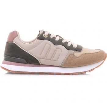 Zapatillas deportivas de mujer estilo running Mustang MTNG 60441 con diferentes texturas en color arena