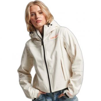 Superdry Women's Code Trekker Softshell Jacket - Waterproof Hooded Casual Outerwear