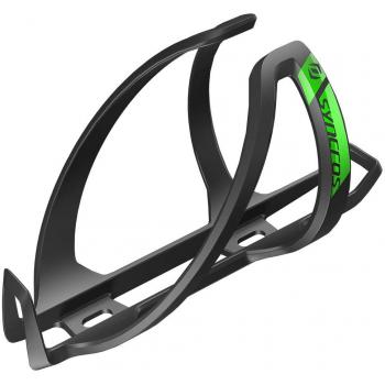 Portabidón Syncros Coupe 2.0 Negro Brillo con diseño ligero, material plástico resistente, fácil acceso al bidón y compatible con la mayoría de los tamaños de bidones