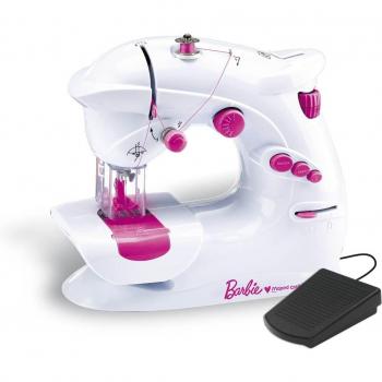 Máquina de Coser Barbie Maped Rosa con Accesorios para Principiantes y Licencia Oficial