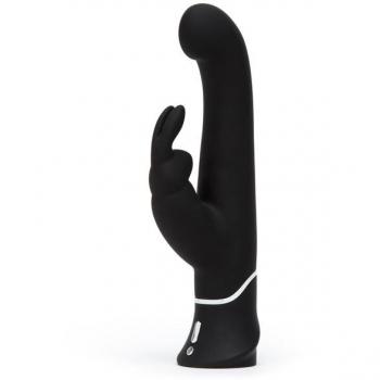 Happy Rabbit G-Spot Stroker Rechargeable Rabbit Vibrator - Black