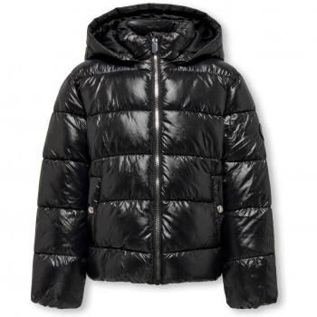 Only Kids Newemmy Girls' Puffer Jacket - Black Regular Fit