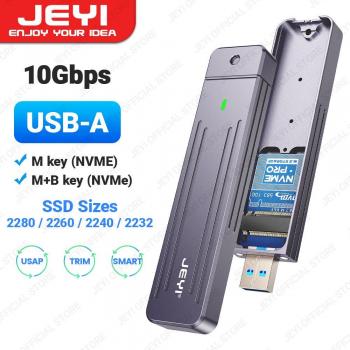 Caja de Aluminio M.2 NVMe 2242/2280 USB-A 3.2 10Gbps con Funda Magnética