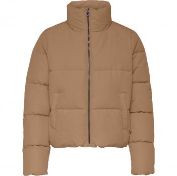 Only ONLDOLLY SHORT PUFFER JACKET OTW NOOS Women's Jacket in Brown