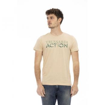 Trussardi Action Beige Cotton T-Shirt - L