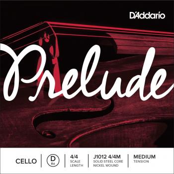 D'Addario Prelude Medium Tension Cello D String 4/4 Scale