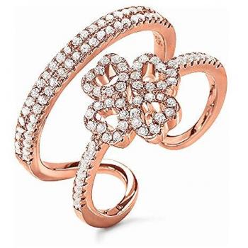 Anillo de Mujer Folli Follie 3R17S015RC-52 de Plata de Ley Color Rosa Talla 52