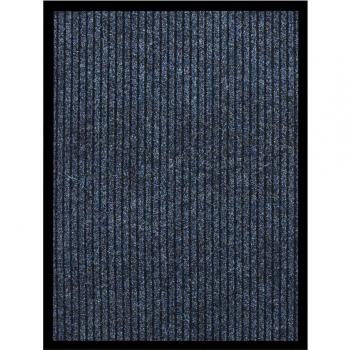 Colchoneta Felpudo Rayas Azul 60x80 cm