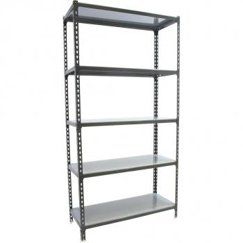 Estantería metálica Simonclick Megaplus 5 Baldas 120x200x50 cm Antracita/GALVA