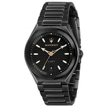 Men's Watch, TRICONIC Collection, Made of Steel, Black PVD - R8853139004