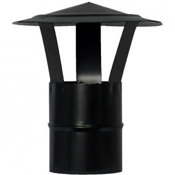 Wolfpack Sombrero Vitrifiado Para Estufa Pellet, Leña, Chimenea, Extracción De Humos, Para Tubo Ø 80 mm.