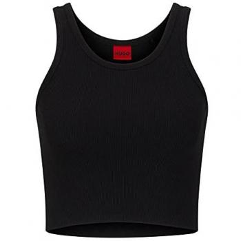 Camiseta HUGO Negro de Jersey para Mujer, Modelo Dalilly, Talla M, Tirantes