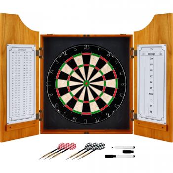 Trademark Gameroom Solid Wood Dart Cabinet Set