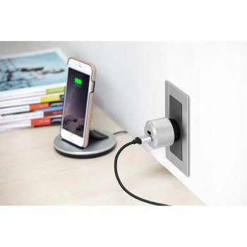 JustMobile AluPlug Interior Plata - Cargador