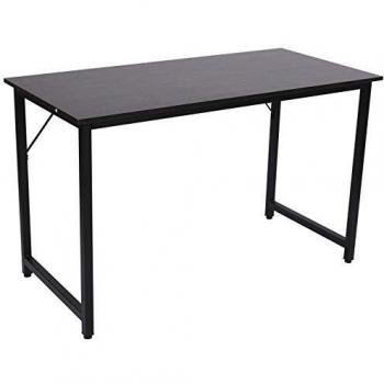 HOMCOM Escritorio para Hogar Oficina Mesa de Ordenador Mesa de Estudio con Pies Ajustables Mobiliario Simple de Oficina 120x60x73cm Carga 70kg