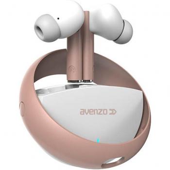 Avenzo Auriculares True Wireless Táctiles con Power Bank Blancos