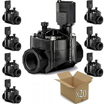 Paquete de 20 Electroválvulas de Riego Rain Bird 100HV 1 24V - Compatible con Programadores Eléctricos de Cualquier Marca