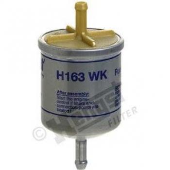 Filtro de combustible HENGST FILTER H163WK, tipo: Filtro de combustible, características: alta eficiencia de filtración, diseño optimizado para un flujo adecuado del combustible, fabricado con materiales de alta calidad para mayor durabilidad y resiste