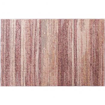 Alfombra DKD Home Decor Rosa Poliéster