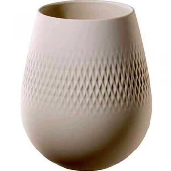 Villeroy & Boch Collier Blanc Vase Carré No. 2, 12.5x12.5x14 cm, Premium Porcelain, White
